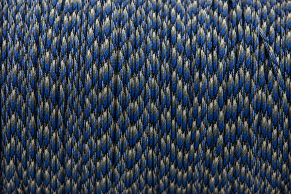 Blue Camo Paracord for sale 100% Nylon its lightweight & Strong