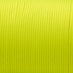 Neon Yellow 4mm Paracord for sale 100% Nylon its lightweight & Strong