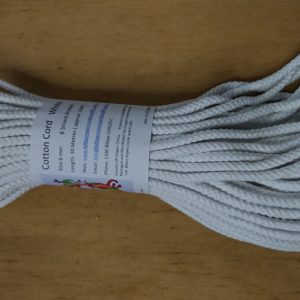 White 6mm Cotton Rope 100% cotton and of the highest quality