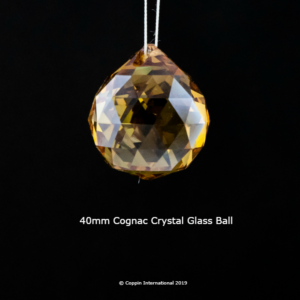 Cognac Crystal Glass Ball. 100% K9 high Quallity Glass Crystal