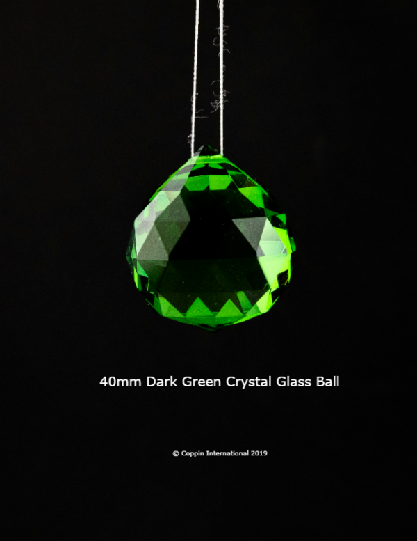 Green Crystal Glass Ball. 100% K9 high Quallity Glass Crystal