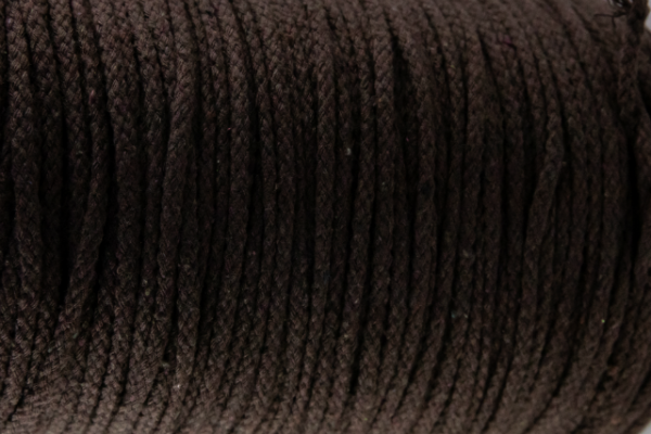 Dark Brown Cotton Rope 5mm 100% cotton and reasonable quality